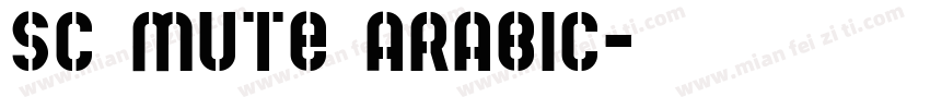SC Mute Arabic字体转换